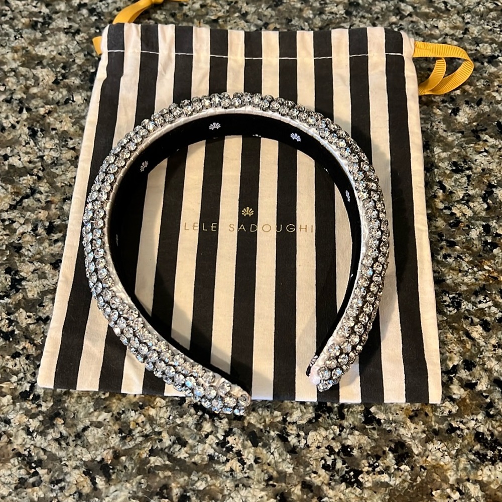 Lele Sadoughi All Over Crystal Alice Headband